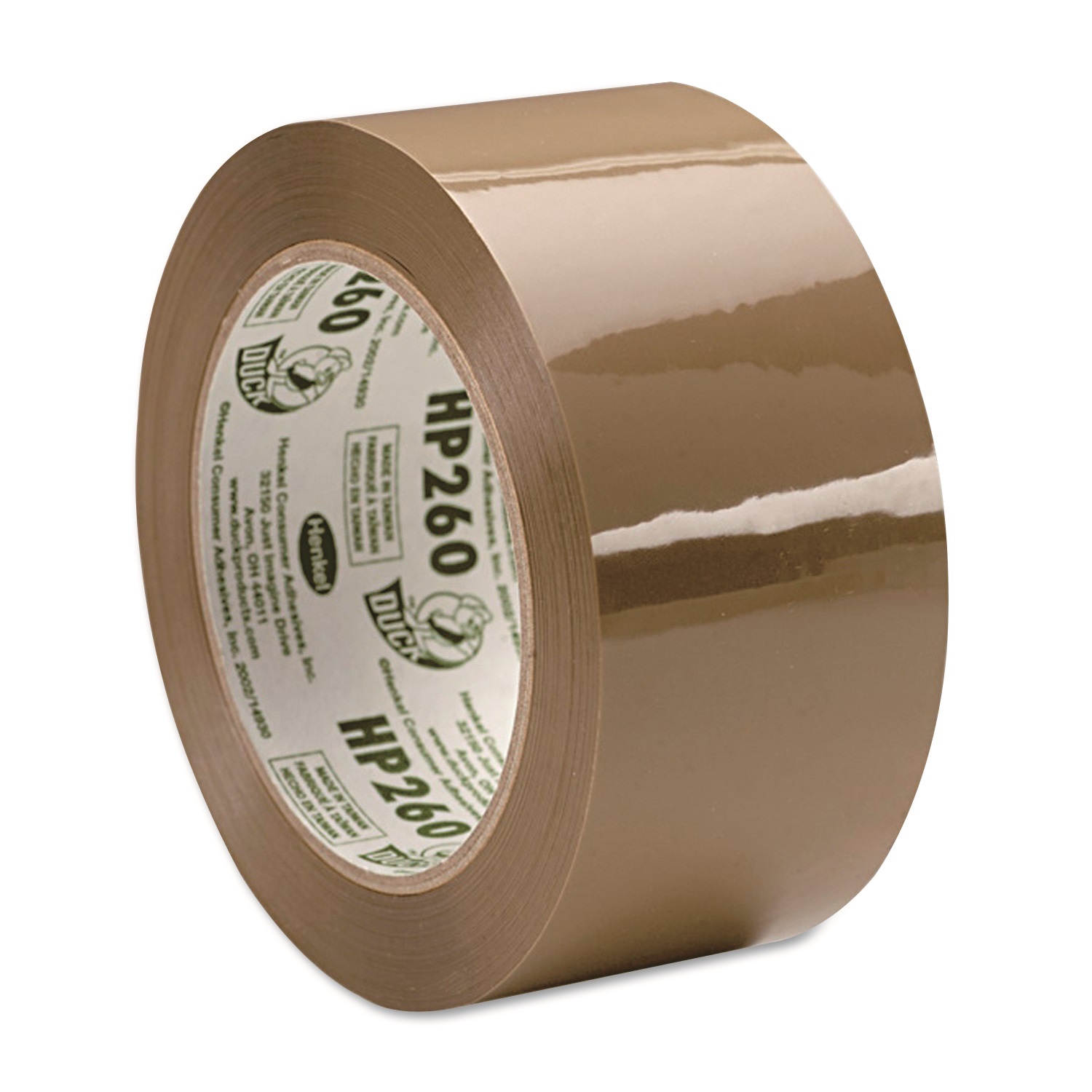Brown packaging tape roll